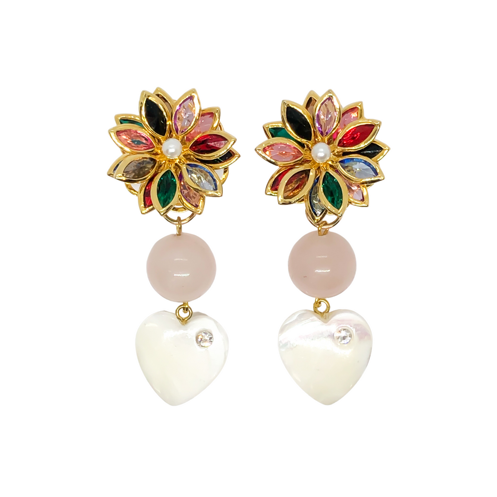 Flower Power Earrings | Anoushka Van Rijn NZ Jewellery Designer 