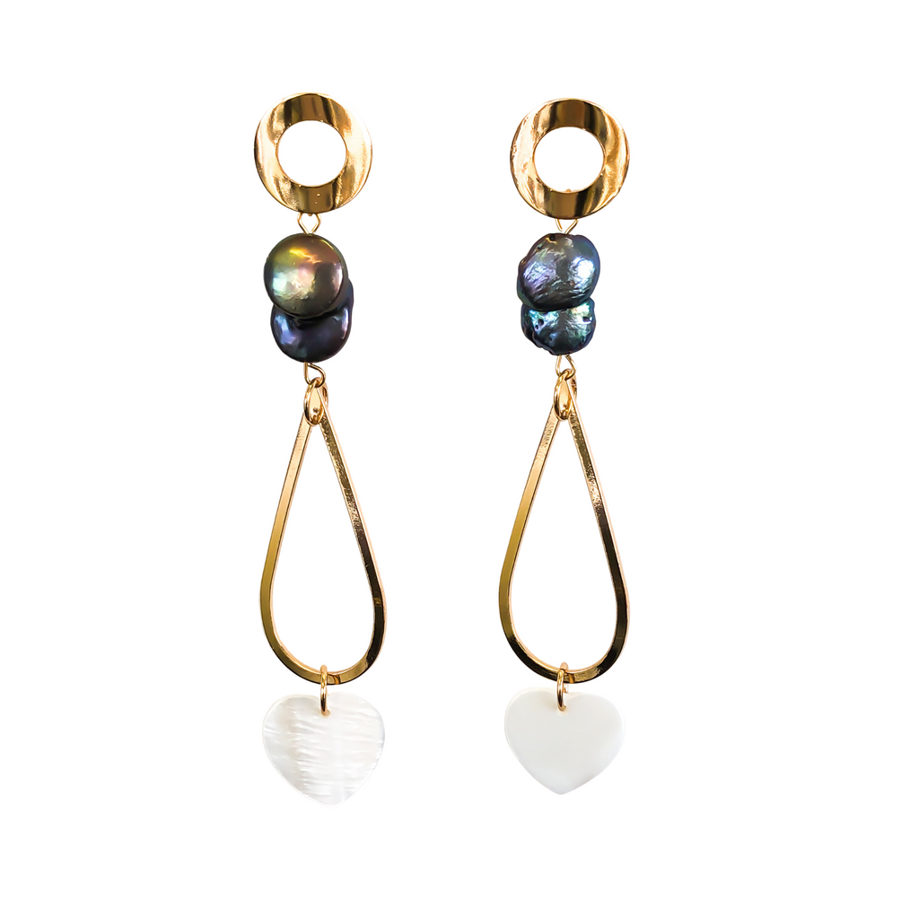 Love Drop Earrings | Anoushka Van Rijn NZ Jewellery Designer 