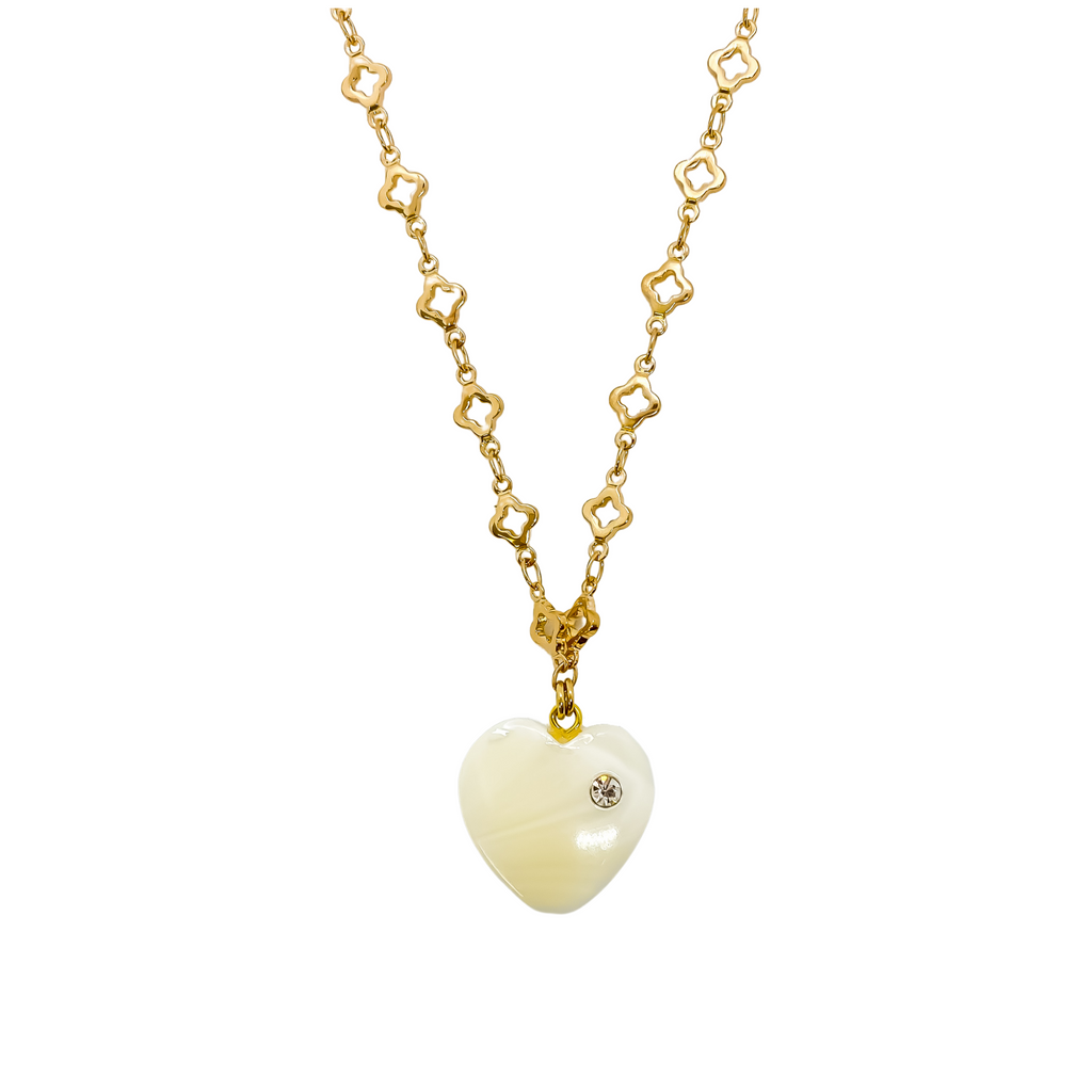 Gold Heart Necklace | Anoushka Van Rijn NZ Jewellery Designer 