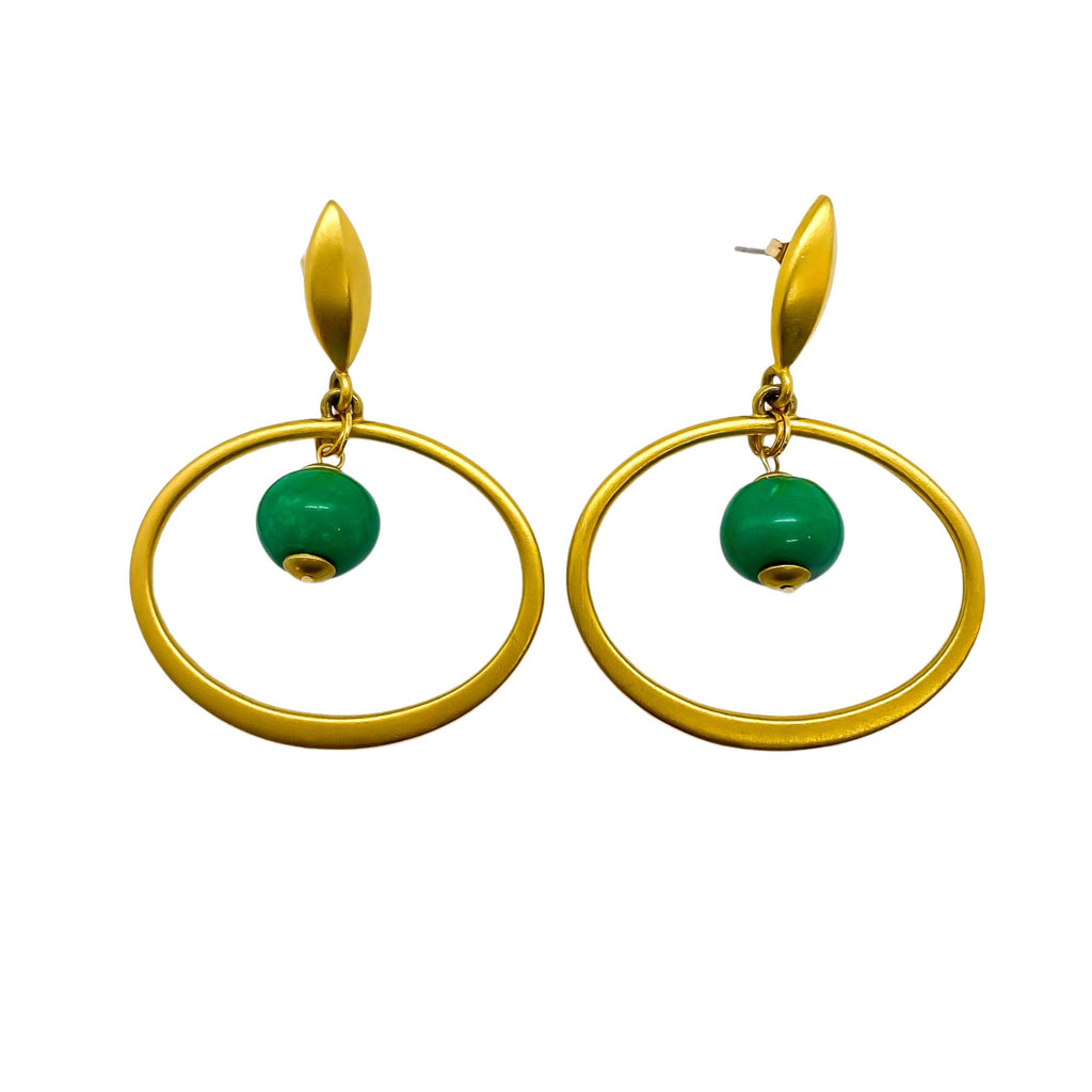 Turquoise Hoops | Anoushka Van Rijn NZ Jewellery Designer 