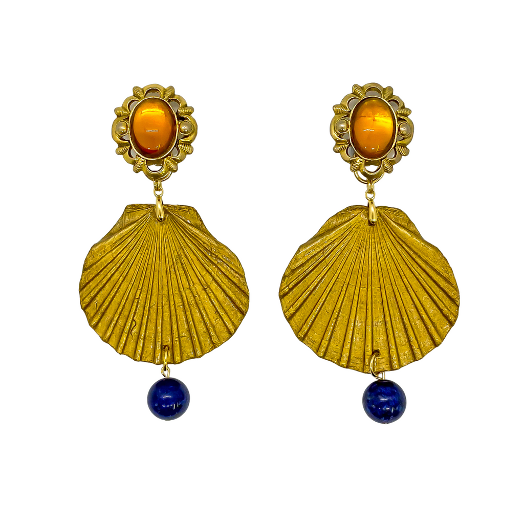 Golden Love Earrings | Anoushka Van Rijn NZ Jewellery Designer 