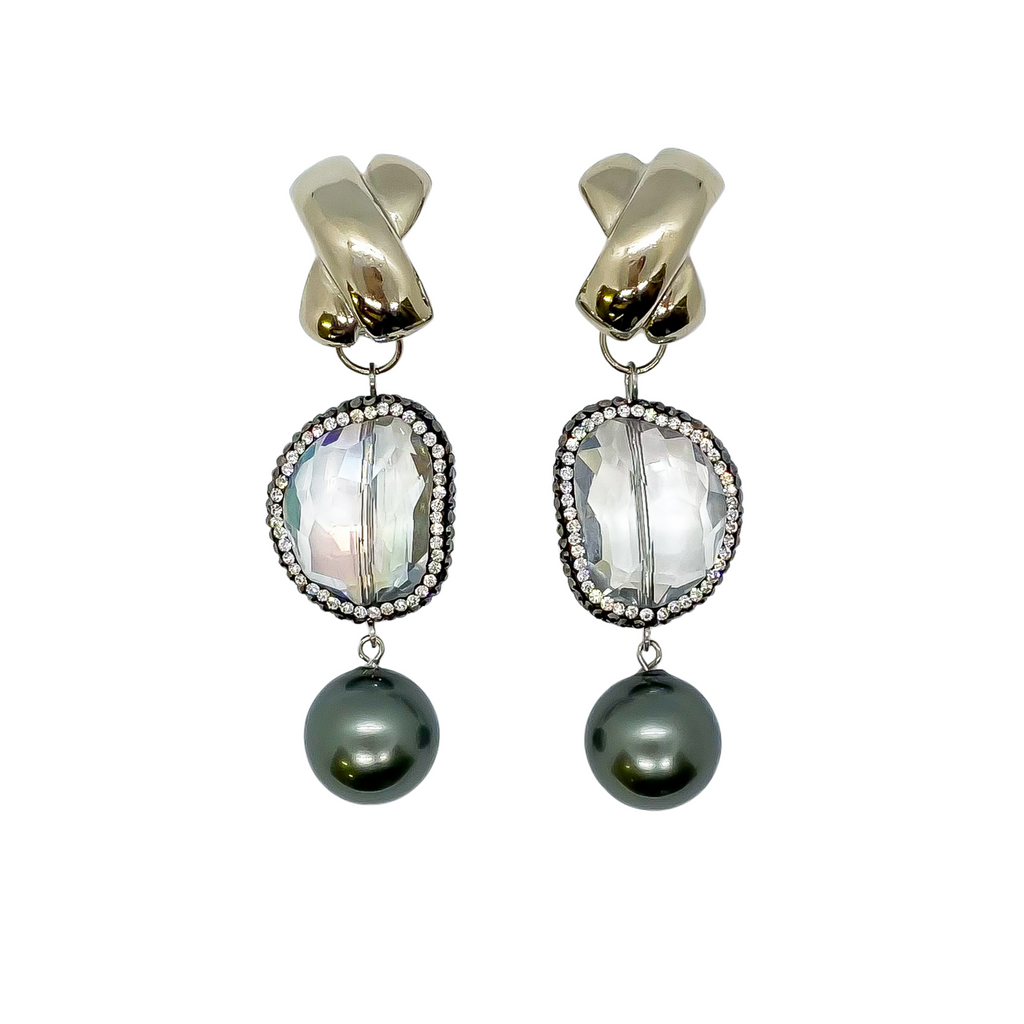Iridescent Magic Earrings | Anoushka Van Rijn NZ Jewellery Designer 