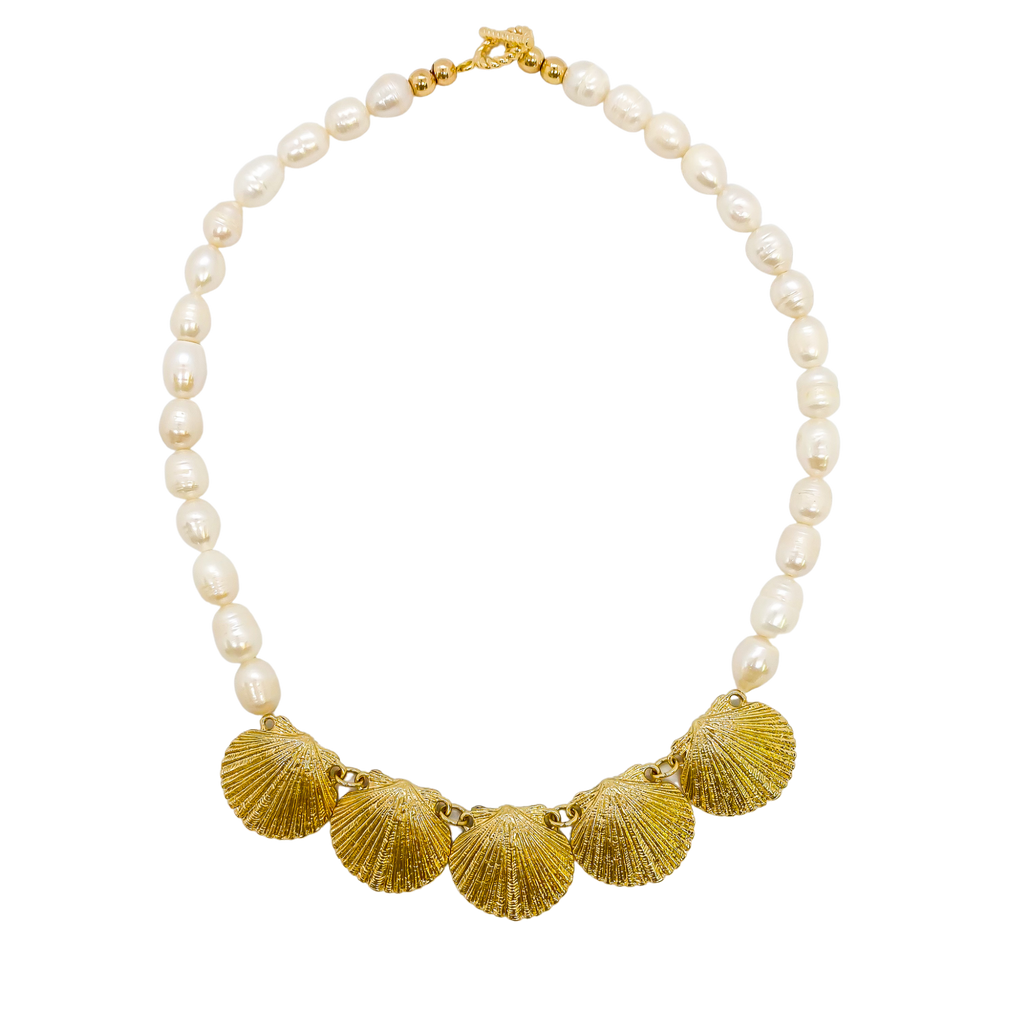 Pearly Shell Necklace | Anoushka Van Rijn NZ Jewellery Designer 
