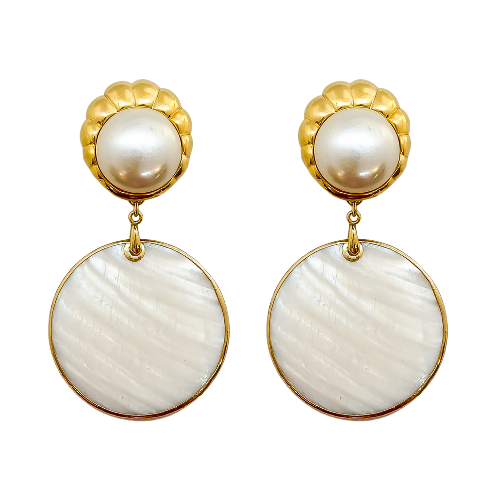 Golden Heart Earrings | Anoushka Van Rijn NZ Jewellery Designer 