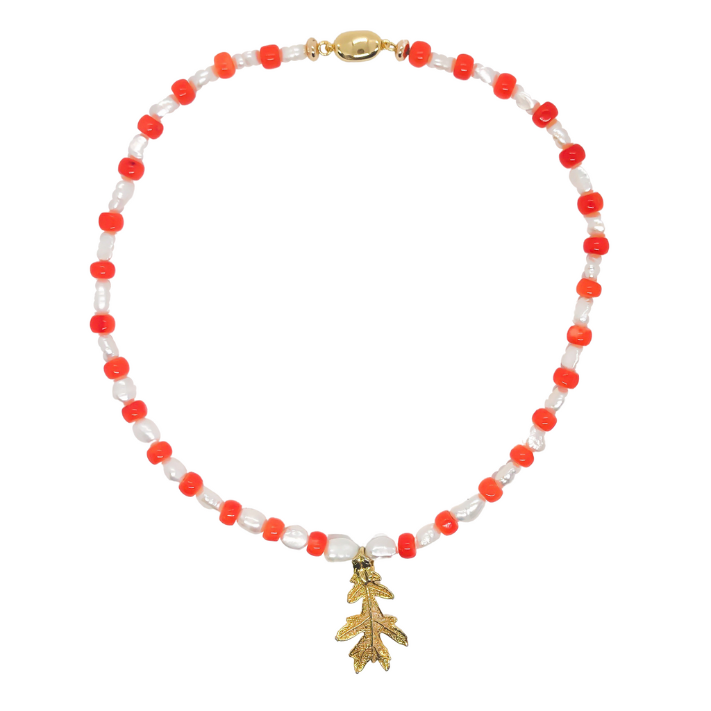 Coral Leaf Choker | Anoushka Van Rijn NZ Jewellery Designer 