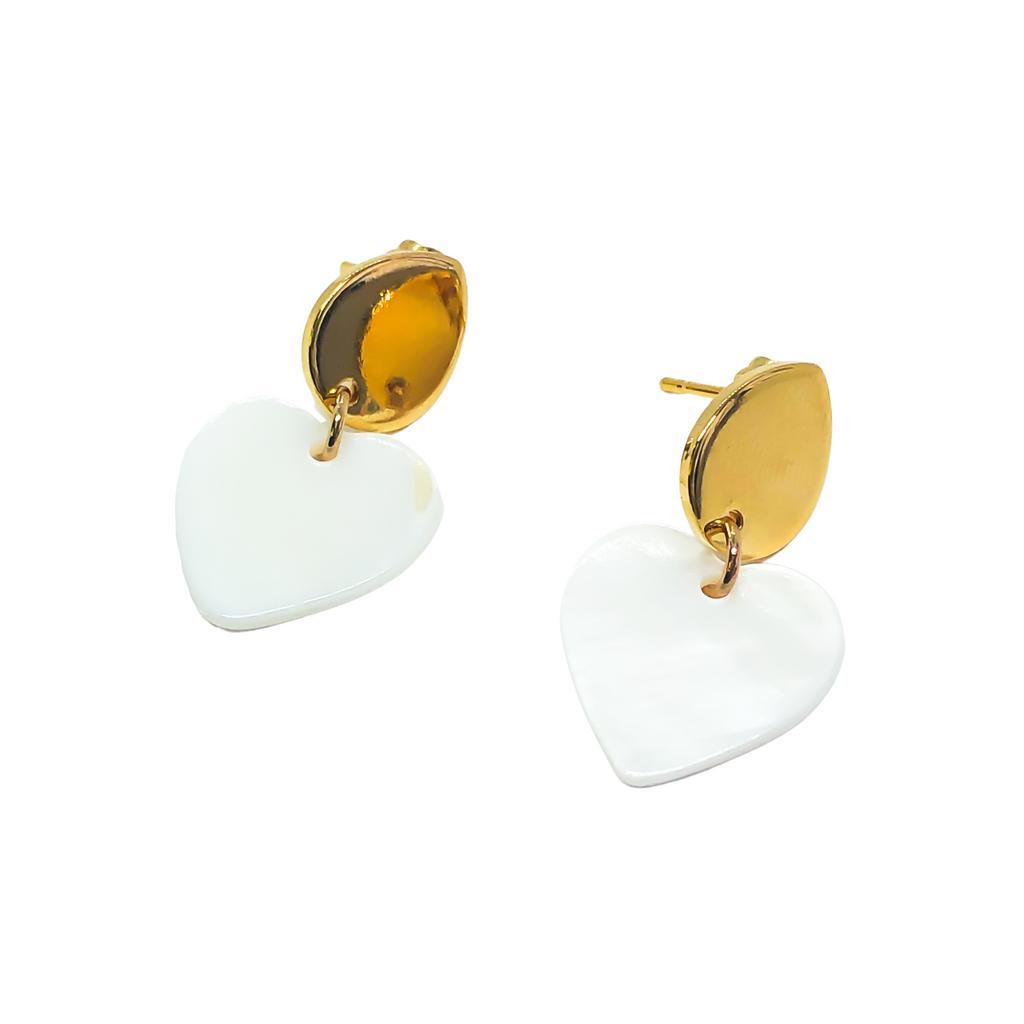 Petite Heart Earrings | Anoushka Van Rijn NZ Jewellery Designer 