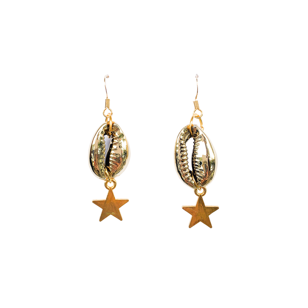 Mini Star Shell Earrings | Anoushka Van Rijn NZ Jewellery Designer 