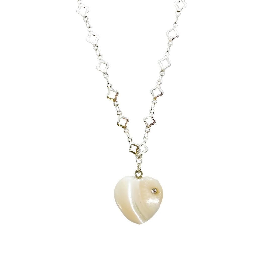 Silver Heart Necklace | Anoushka Van Rijn NZ Jewellery Designer 