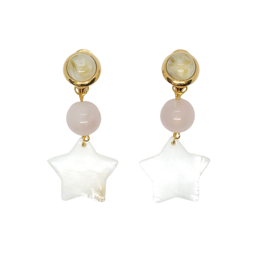 Rose Star Earrings | Anoushka Van Rijn NZ Jewellery Designer 