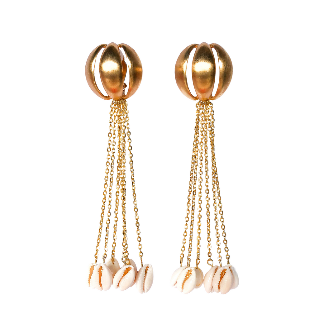 Shell Charm Earrings | Anoushka Van Rijn NZ Jewellery Designer 